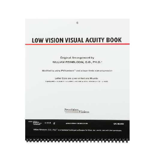 Feinbloom Low Vision Visual Acuity Book - Jutron Vision